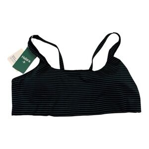 HALARA Women's Black Striped Sports Bra